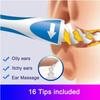 Silicone Ear Spoon Tool Set Ear Cleaner Ears 16 Care Soft Spiral for Ears Cares Health Tools Cleaner Ear Wax Removal Tool