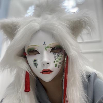 Ролевая игра Птица Юноны Косплей Вечеринка Маска Аниме Маска Аксессуары для костюма Карнавальная маска Хэллоуин DIY Украсить украшения для вечеринки