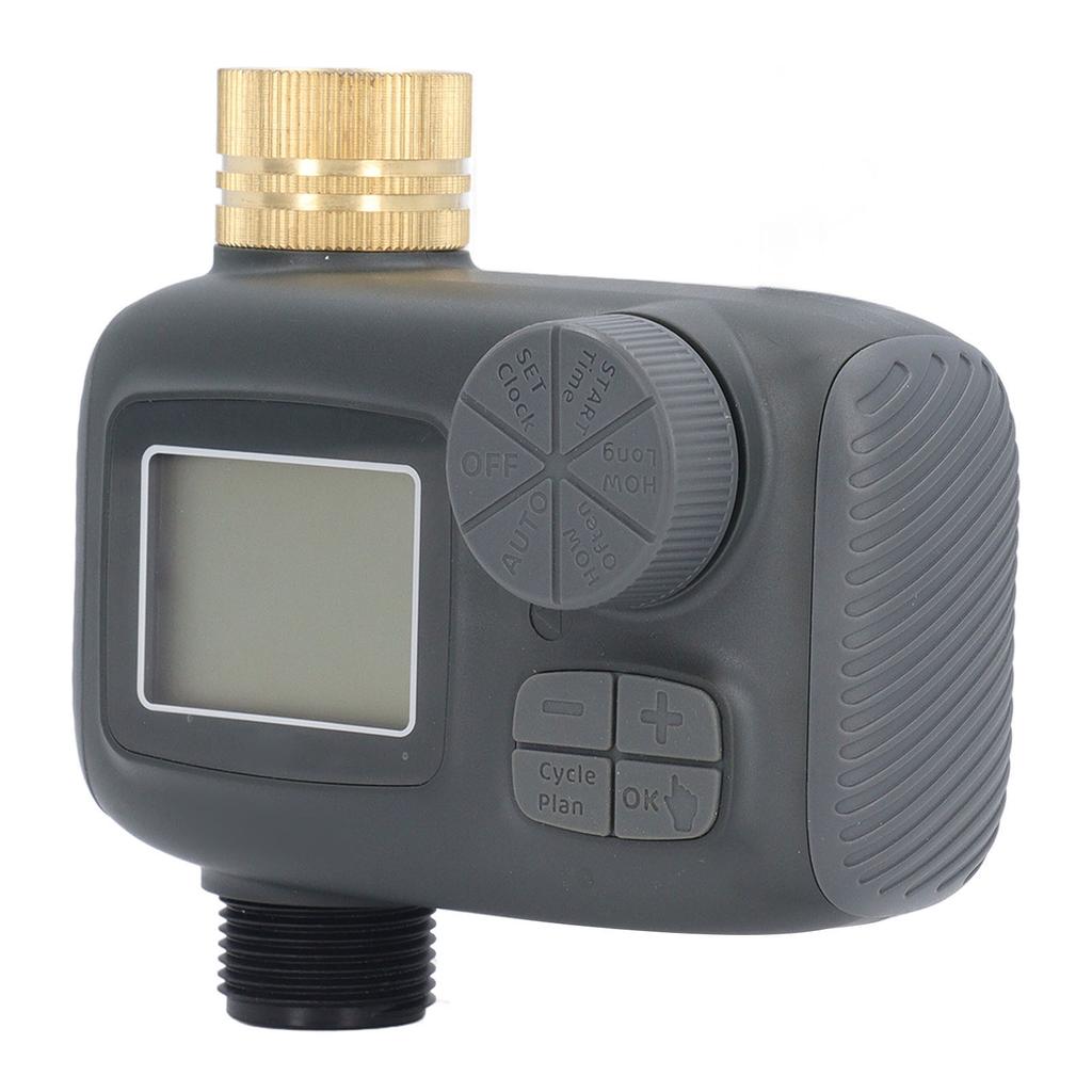 Таймер для шланга, латунь, 34 дюйма, вход, 1 выход, IP55, водонепроницаемый ЖК-дисплей для автоматического полива садового разбрызгивателя