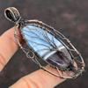 Древо Жизни Owyhee Синий Опал Медный Кулон Проволочный Кулон Кулон Ручной Работы Драгоценный Камень Дизайнерские Ювелирные Изделия Древо Жизни Ювелирные Изделия Для Подарка