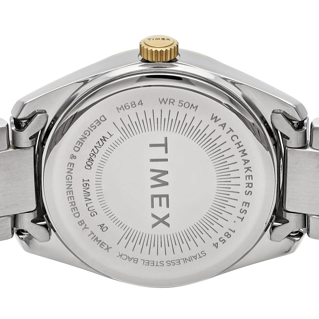 [TIMEX] Watch Timex Highview Silver Dial Brass Mineral Glass Quartz 32MM America Watch TW2V26400 Women's Gold