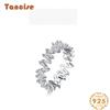 Tancise Classic 925 Sterling Silver Zircon Ring Ladies Jewelry Wedding Promise Party Gift