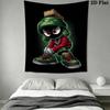 Marvin the Martian Wall Tapestry Aesthetic Wall Hanging Printed Fabric Blanket Decorative Tapestries for Bedroom Living Room Home Decor