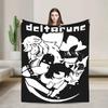 CARTOON Flannel Blanket, Boho Floral & Heart Pattern Throw, Soft Cozy for Bohemian Home Decor, Warm Sofa Couch Gift