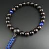[WONDERFUL LOTUS Myo  Lotus  Flower] Myorenka Buddhist Prayer Beads for Men, Jodo Shinshu, 22 Beads, Ebony, Two-Color Tassel, Buddhist Altar