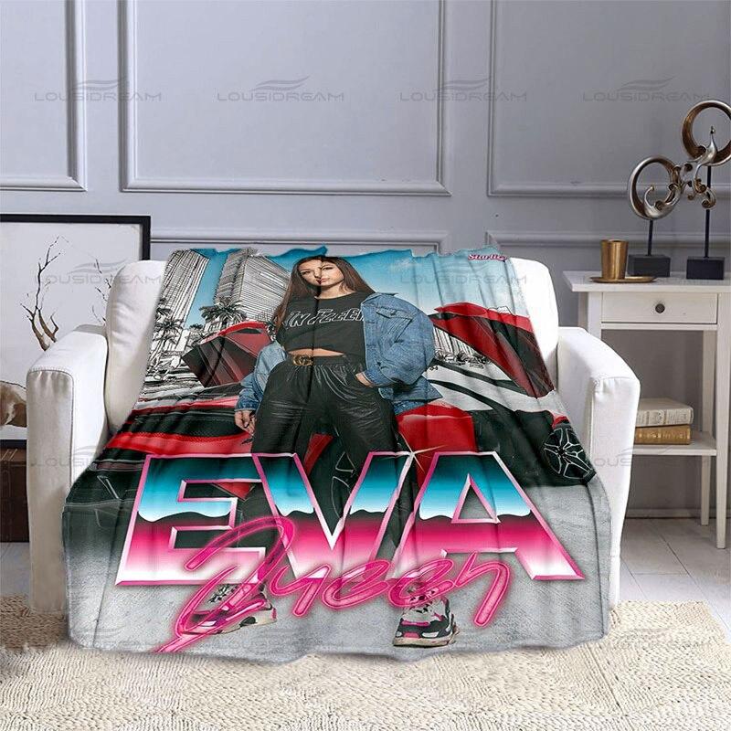 Fashion EVA Queen Thin Blanket Beauty Art Pattern 3D Printing Blanket Flannel Portable Home Travel Office Blanket