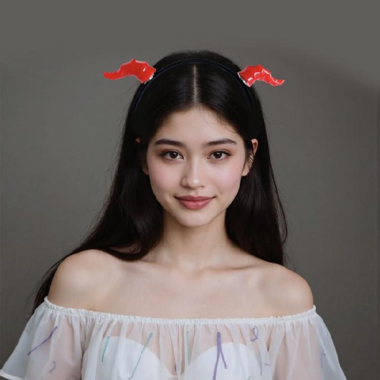 Detachable Devil Horn Hairband For Kids Adult Halloween Costume Parties RolePlay Theme Event Anime Hair Decoration