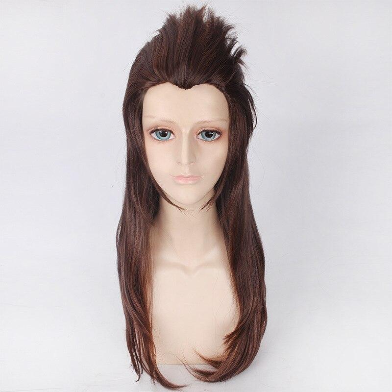 Аниме 60 см игра Салли Фейс Саллифейс Ларри парики длинные коричневые стильные термостойкие волосы косплей парик + шапочка для парика
