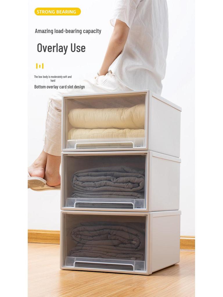 Пластиковые органайзеры для ящиков шкафа для одежды и одеял