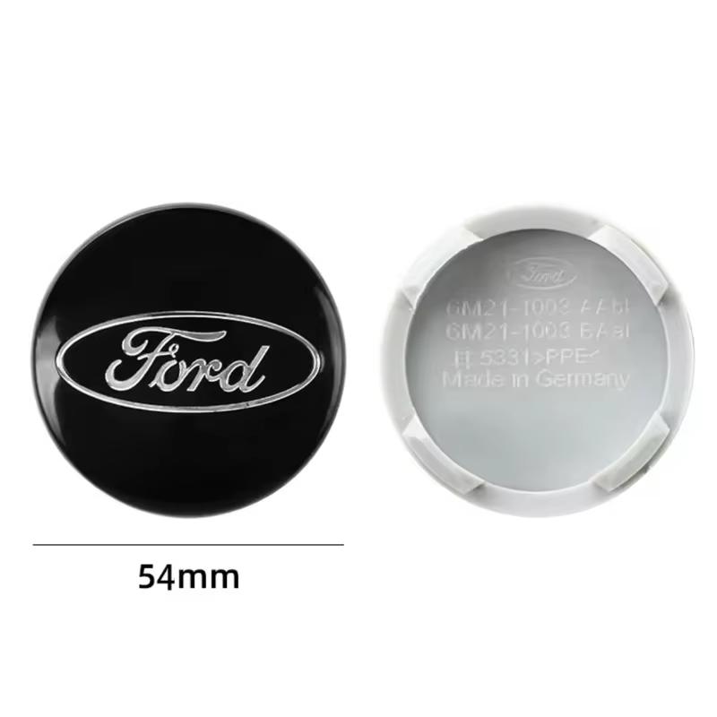 4Pcs Car Logo Wheel Hub Center Caps Decoration Accessories For Ford ST Line Focus Mustang Fiesta Puma Ranger Kuga MK7 MAX F150 BW9