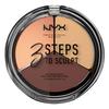 NYX Professional Makeup 3 Steps To Sculpt Face Sculpting Palette 03 Color Medium