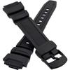 Casio W-S200H W-S210 Replacement Watch Band Strap Black Durable Silicone