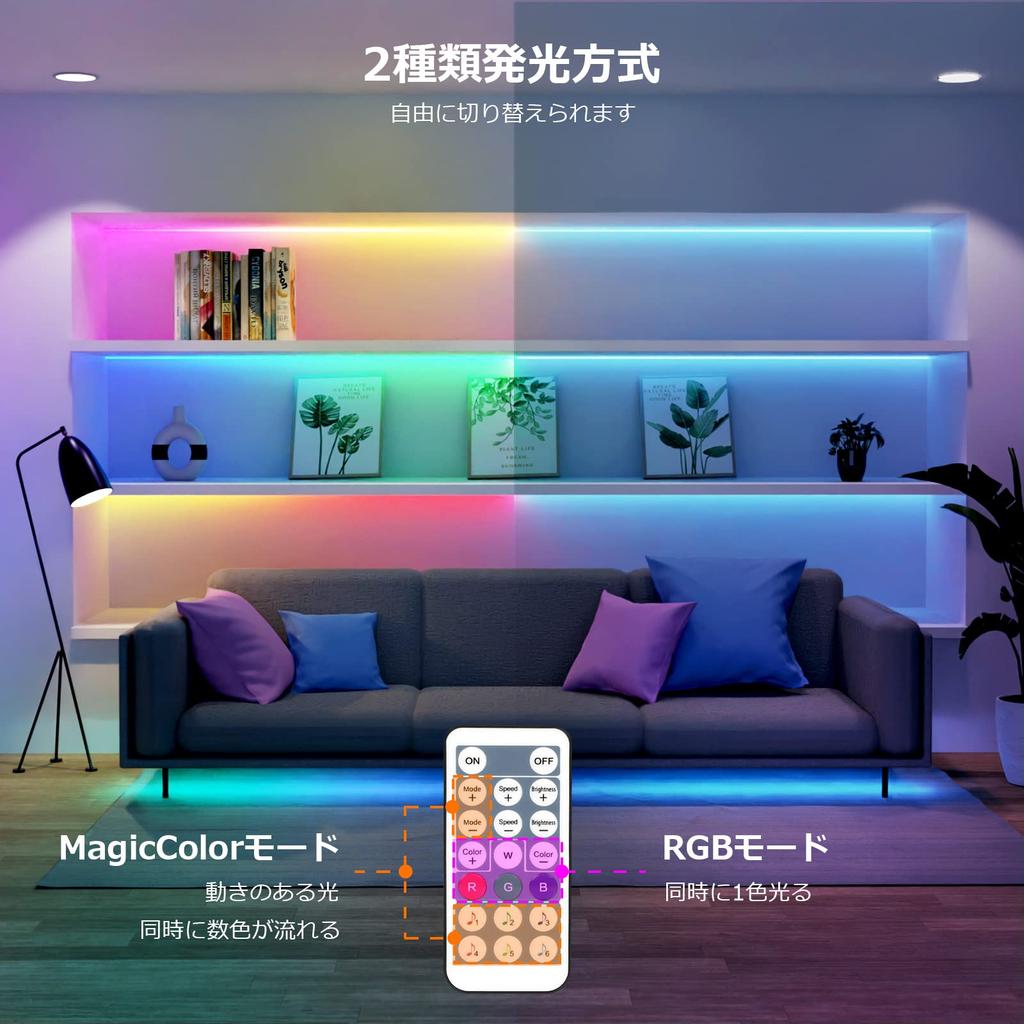 Светодиодная лента Lepro RGBIC Rainbow MagicColor с эффектом перетекания, управляемая голосом и музыкой, с пультом ДУ, 150 светодиодов, 5 м, свет, лента, адресуемая, датчик, синхронизация,