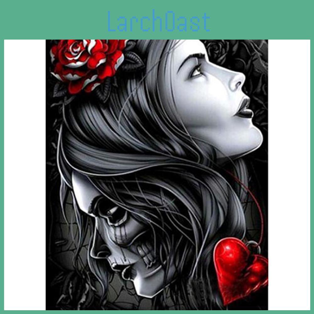 Huacan Diamond 5d Painting Diamond Mosaic Halloween Girl Handicraft Picture Rhinestones Diamond Mosaic Home Decor