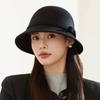 Dome Felt Fedora Hats Vintage Bucket Cap Fashion Jazz Hat  for  Women