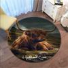 Wilderness Cabin Serenity Round Rug Home Soft Decorative Anti Slip Yoga Table And Chair Mat Carpet Outdoor Floor Mat Carpet S7