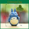 Resin Cartoon My Neighbor Totoro Miniature Garden Decor With Leaf Design For Home Office Gift
