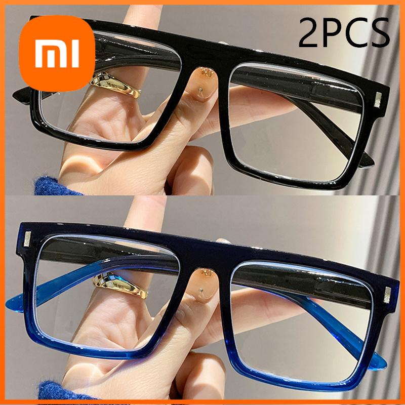 Xiaomi 2/3 шт. Новая Мода Большая Рамка Очки для Чтения Модная Квадратная Рамка Рисовый Гвоздь Очки для Среднего и Пожилого Возраста Очки для Чтения 2231