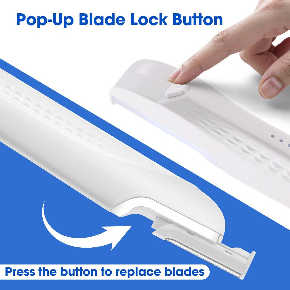 Звуковая электрическая бритва для удаления волос на бровях и лице, безупречный инструмент для дермапланинга с 6 сменными лезвиями