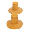 2pcs Rear Spring Bump Stop PU Yellow 12802494 Good Performance Excellent Elasticity Replacement for Saab 9‑3 2003‑2015