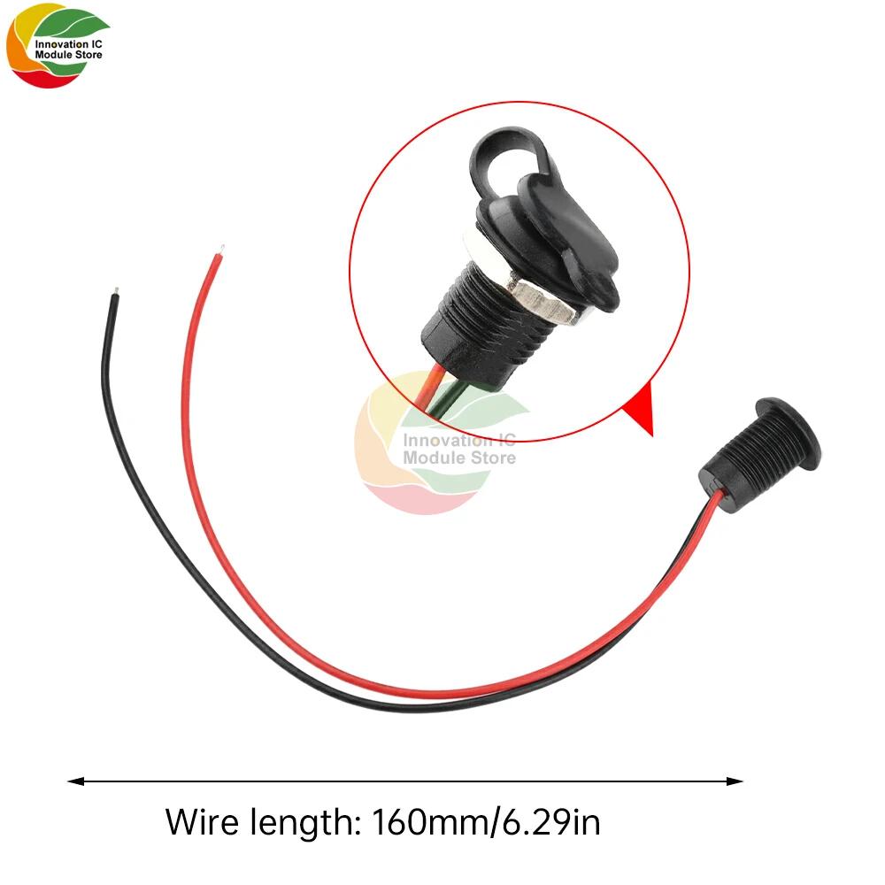 2-контактный водозащищенный разъем USB Type C, водозащищенный разъем Type C, встраиваемый, с внешней резьбой, без контактов