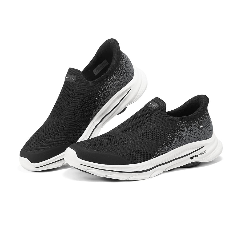 Skechers МУЖСКИЕ GO WALK Износостойкие Дышащие Низкие Повседневные Кроссовки Мужские Черно-Белые