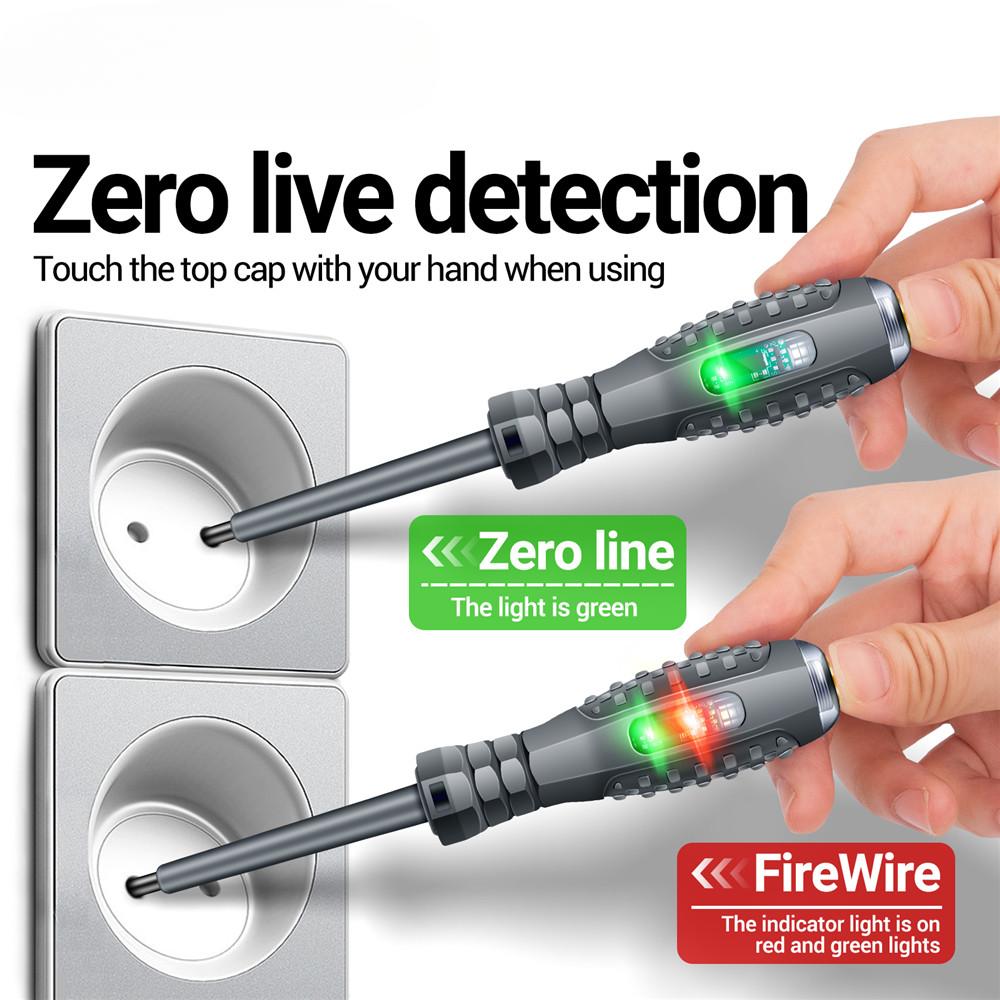 Profession Electrician Screwdriver Zero Line Induction Voltage Test Pen Multifunctional Electricians Screwdrivers Handheld Tools