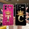 Crown Letter Couple Case For Infinix Note 60 5G/Note 60 Pro 5G Bumper Transparent TPU Silicone Shockproof Soft Casing Shell
