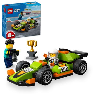 LEGO Городской зеленый гоночный автомобиль игрушка подарок на день рождения блок образовательный рождественский мальчики девочки дети 4 года 5 лет 6 лет транспортное средство автомобиль мини-автомобиль