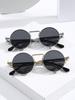 1/2 PC S Fashion Round Metal Frame Spring Decor Sunglasses For Outdoor Daily Life Shades Punk Vintage Eyewear Accessories.