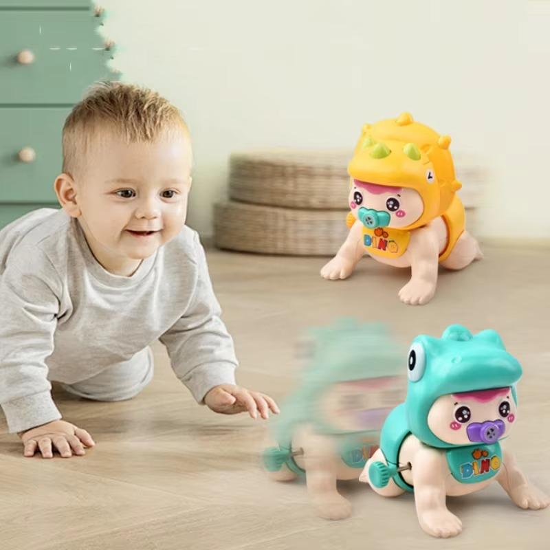 Игрушки для обучения ползанию для малышей 1 шт. заводной свисток динозавра ползающая кукла заводные ползающие животные детские игрушки