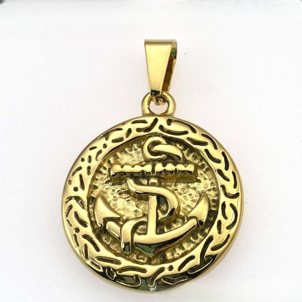 Аксессуары Персонализированный хип-хоп винтажный якорь из нержавеющей стали подвеска титановая сталь модное ожерелье свитер цепь