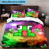 3PCS Space Un-speakable Adventure 3pcs Bedding,Including 3PCS Duvet Cover And 2pcs Pillowcases Perfect for Christmas,Ideal for Bedroom, Dormitory