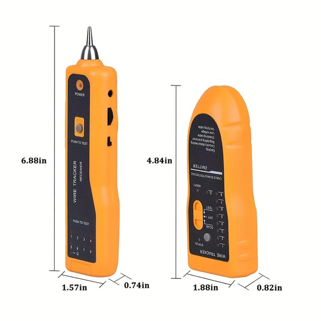 Профессиональный тестер сетевых кабелей LAN, поддерживает Cat5 Cat6 RJ45 Ethernet-провод и RJ11 Телефонную линию, инструмент для обнаружения, отслеживания и ремонта