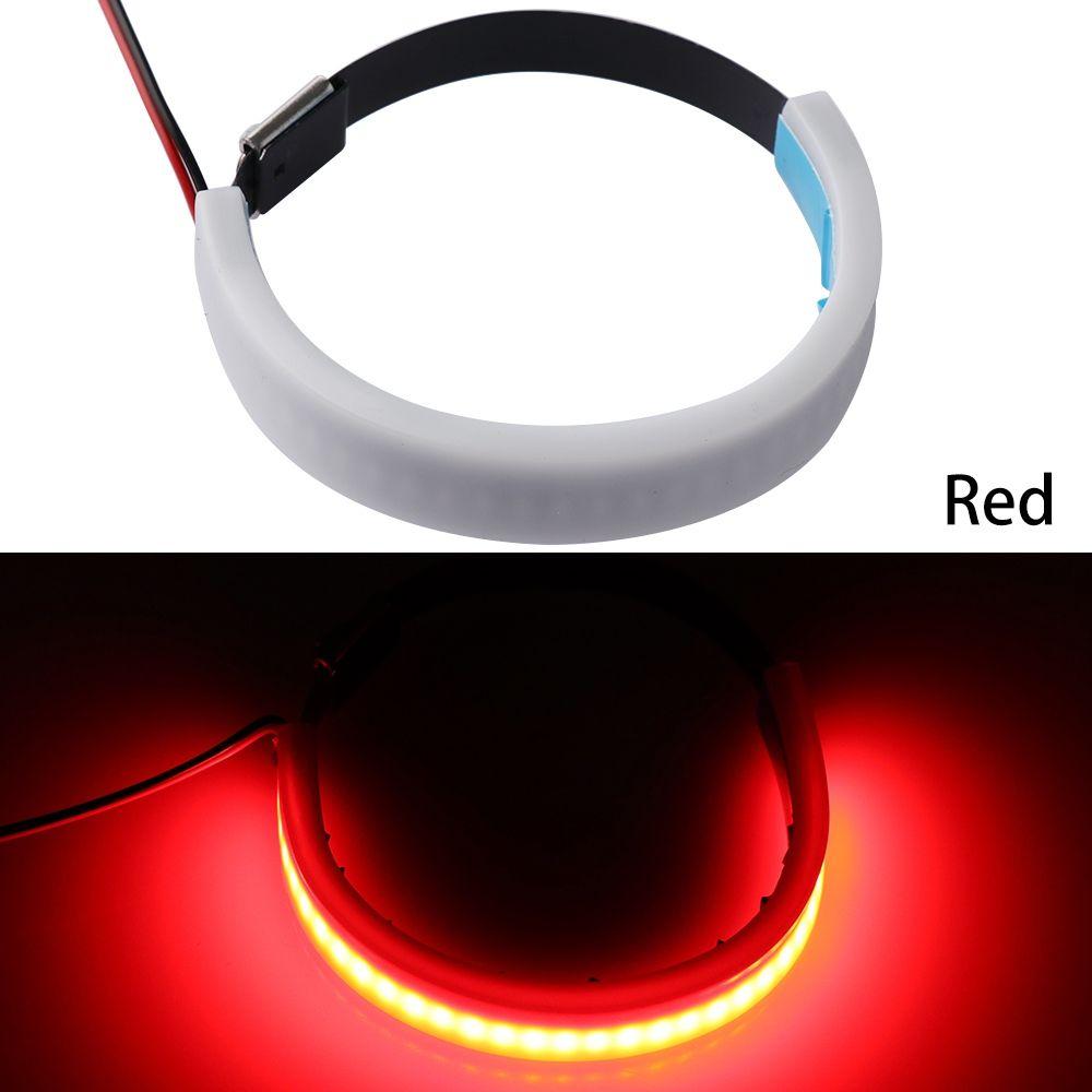 Flexible Red/Blue/Yellow/White 45mm-70mm Turn Signal Light  Indicator Fork Motorcycle SMD LED Strip