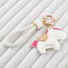 Cartoon Style Zodiac Pony PU Cute Design Candy Color Pony PU Keychain Lucky Mascot Hanging Decor Horse PU Pendants