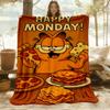 1pc Garfield Pizza All-Season Comfort, Outdoor Flannel Blanket - Soft, Warm & Cozy for Naps, Camping & Travel 108