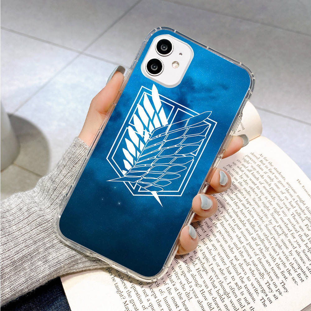 Чехол для Samsung A04 A14 A23 A34 A54 M23 M33 M52 M53 Realme 10 9 C30S C35 C55 VIVO Y02S Y21 Y51 X80 Pro Прозрачный чехол WI54 Аниме Атака титанов