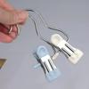 1/5/10PCS Windproof Stainless Steel Pants Clip with Hook Home Storage Rack  for Household