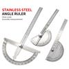 1PC 0-14cm Angle Ruler Single Arm Stainless Steel Angle Gauge 180 Degree Adjustable Semicircular Indexing Gauge Protractor Angle Ruler