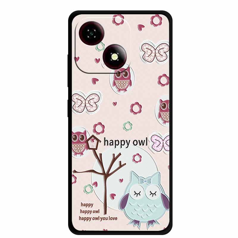 3D Flower Emboss Cases For ZTE Blade A35e Relief Emboss Soft Silicone Cover For ZTE Blade A35E Relief Emboss Funda BladeA35e A35