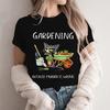 Women's T-shirts Gardening Because Murder Is Wrong Shirt Black Cat Tshirts Funny Cat Tees Gardening Lover Shirts Sarcastic Tees