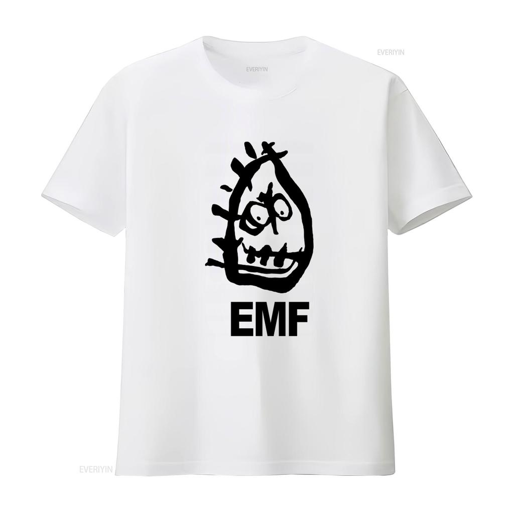 Редкая футболка с принтом концертного тура альтернативной рок-группы EMF винтажная стираная Унисекс Удобная уличная одежда Универсальная