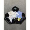 Vale Valley American High Street Hoodie Vintage Washed Loose Fit Graphic Print Sweatshirt Women