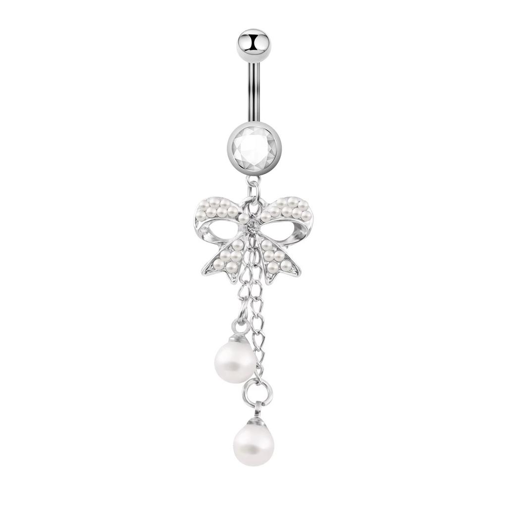 Women Pink Zircon Belly Button Ring Fashion Novelty Navel Jewelry Sweet Jelly Pink