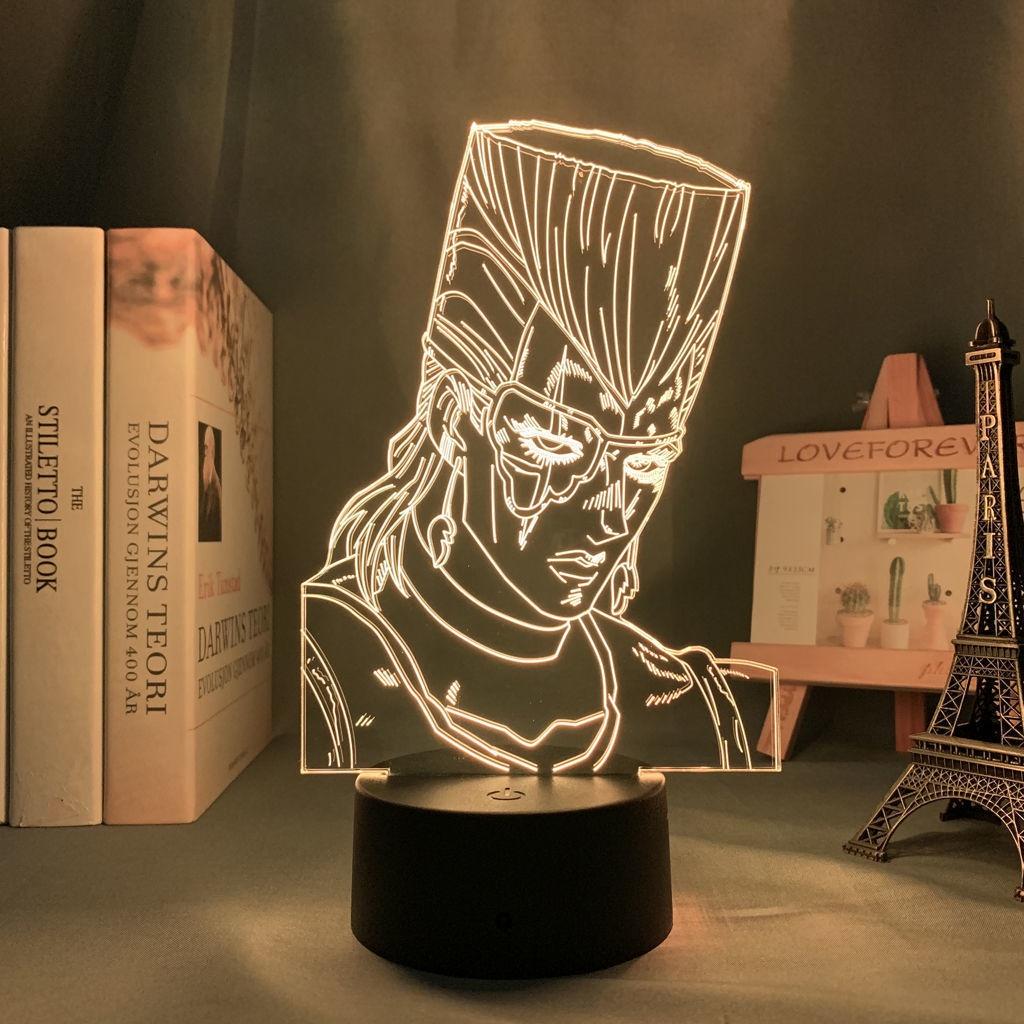 JoJo Bizarre Adventure Night Light JOJO Jolyne Figure Color Changing Lamp Cool Gift for Anime Fans