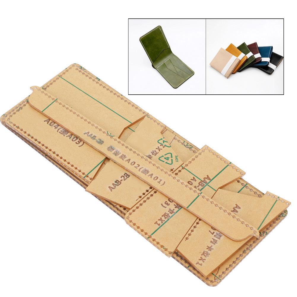 7 шт. Акриловый шаблон кошелька короткий прозрачный ручной портфель кожаное ремесло