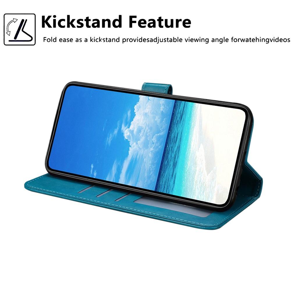 Wallet Case for iPhone 17 Pro Max - Leather/PU, Blue, With Lanyard
