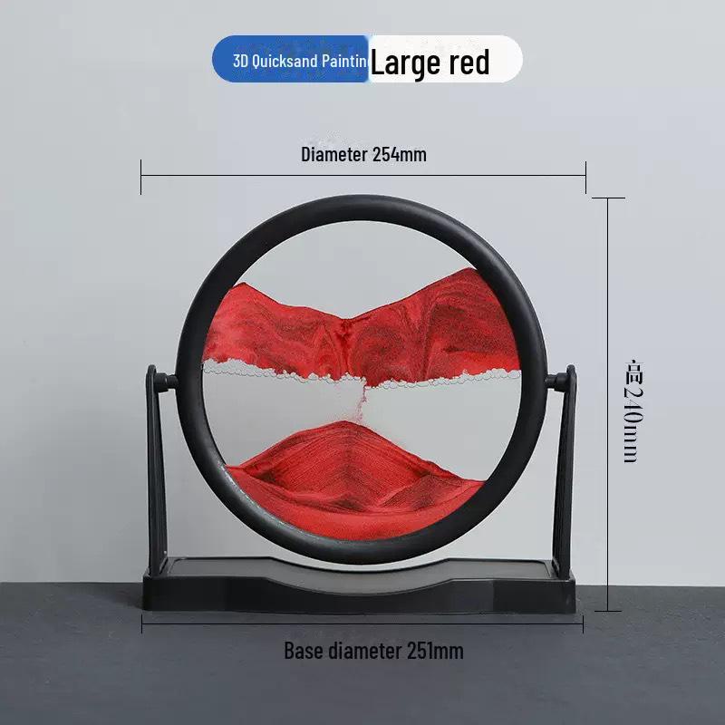 3D-искусство песочных часов в стиле зыбучих песков: Креативное украшение рабочего стола для дома или офиса