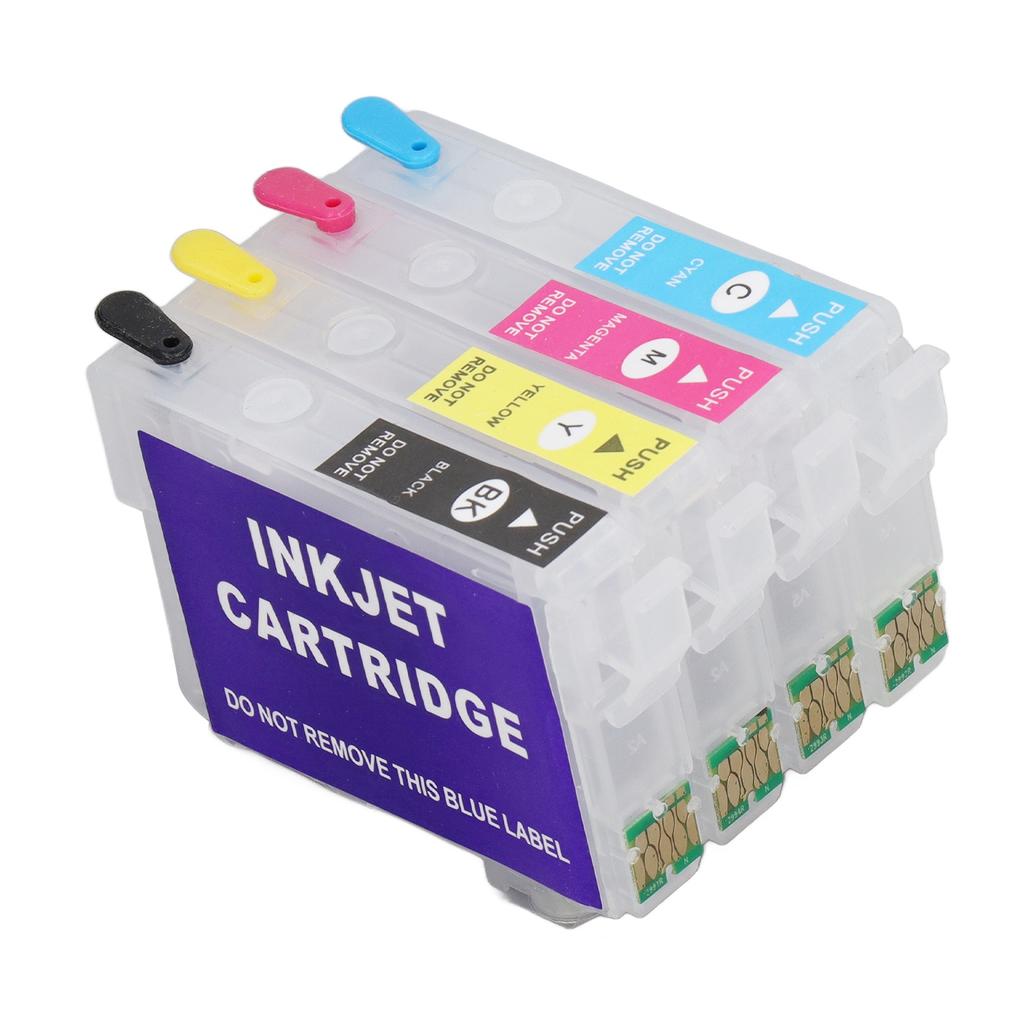 Ink Cartridges Compatible Refill Replacement 4 Colors With Permanent Chip for Inkjet Printer ICBK62 ICC62 ICM62 ICY62